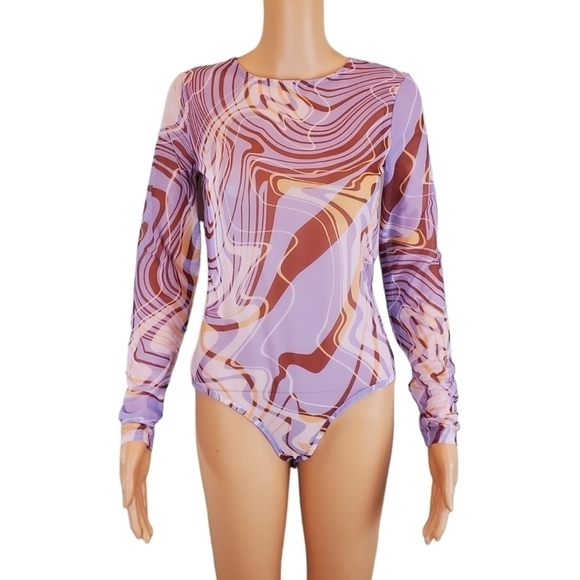 ASOS Design sheer long sleeve bodysuit - Picture 11 of 12